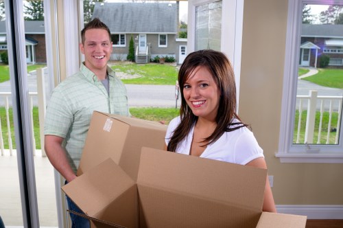 Moving van service helping with residential relocation in Camden
