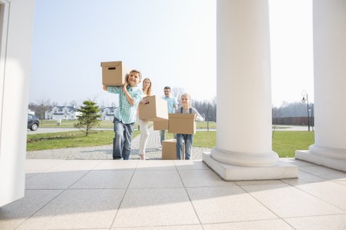 Preparation checklist and packed items for a Camden man with van move
