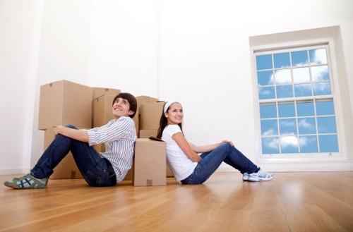 Camden moving day preparation with boxes and furniture