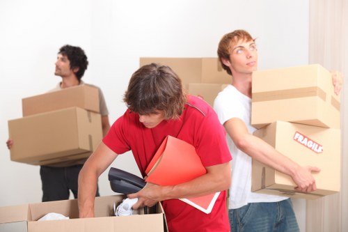 Commercial packing and unpacking support for a business move in Camden