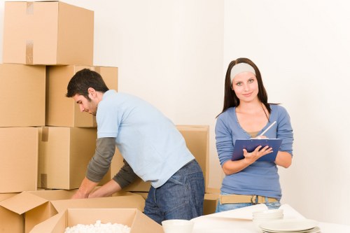 Office setup planning with furniture and IT relocation items