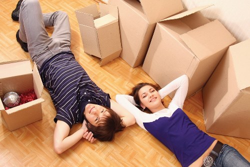 Camden movers loading items carefully into a moving van